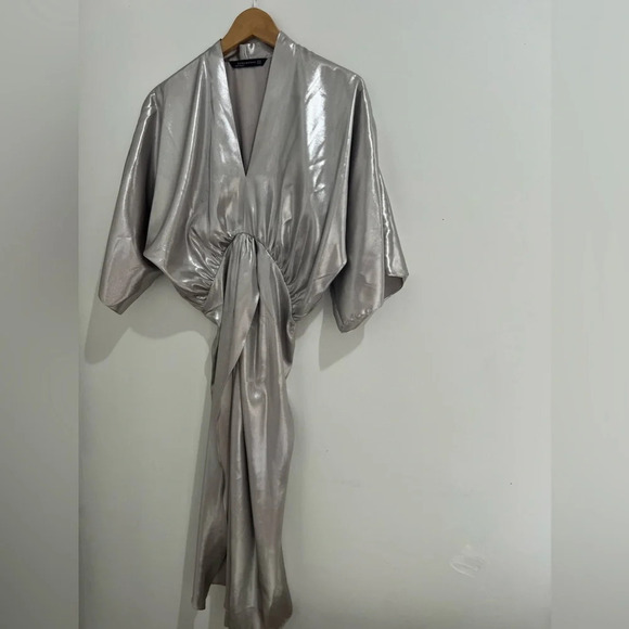 Zara Draped Dress Size XS - Picture 2 of 9